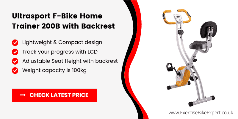 Ultrasport F-Bike Home Trainer 200B with Backrest