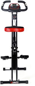 VIAVITO Onyx Folding Exercise Bike View from back slim and lightweight